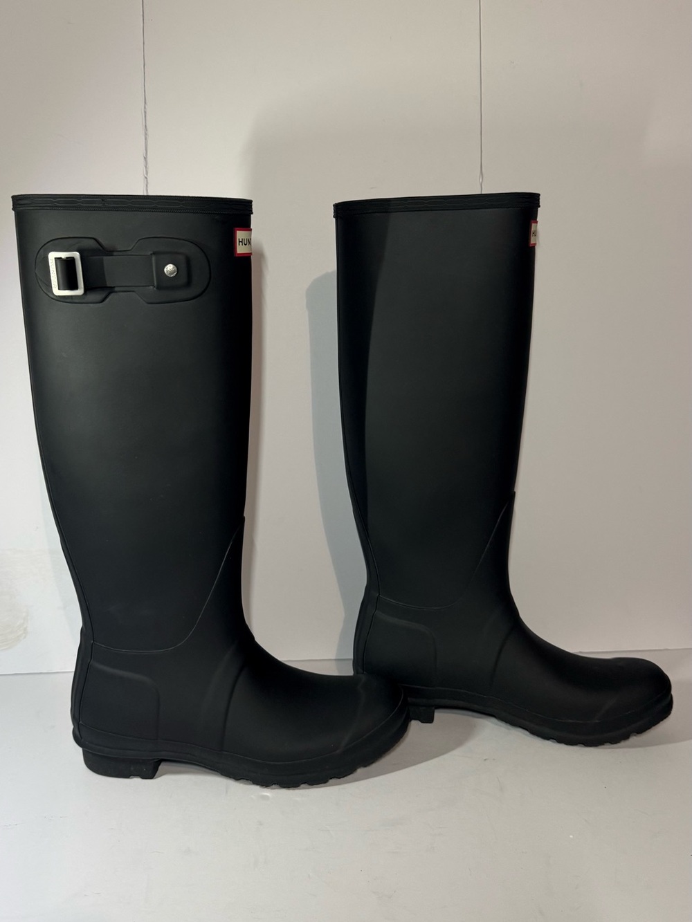 Hunter Black Tall Women's Rain Boots size 8